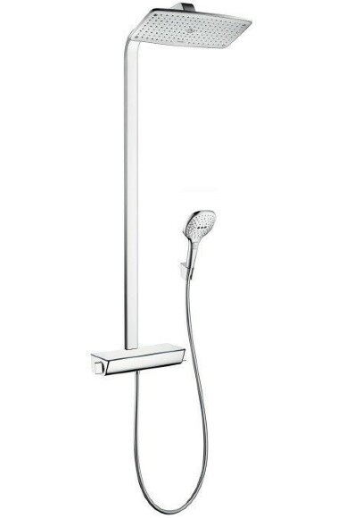 Hansgrohe душевая система с термостатом, Raindance E, глянцевый хром арт. 27286000