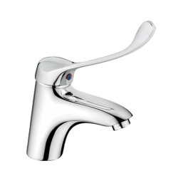 Смеситель для раковины с хирургической ручкой хром, Haiba - HB1054