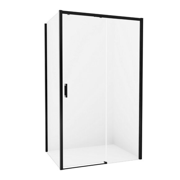 Душевое ограждение R 140x80x200 Prime black New Trendy черный арт. D-0325A/D-0128B
