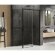 Душевое ограждение R 140x80x200 Prime black New Trendy черный арт. D-0325A/D-0128B