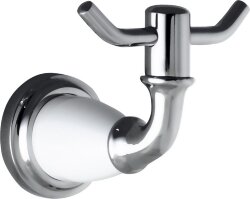 Крючок двойной Sanibano Zafiro H9900/09DCR цвет: хром Крючок двойной Sanibano Zafiro H9900/09DCR цвет: хром