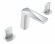 Смеситель для раковины Venturo 150-WCR-TOUCH Белый Хром Boheme