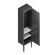 Пенал напольный, подвесной 150см, Kerama Marazzi Pompei, PO.N.150\BLK цвет: черный глянцевый