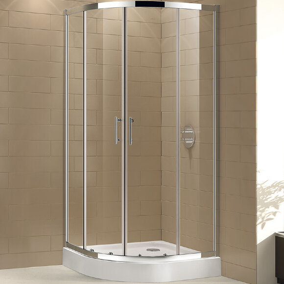 Душевой уголок ECO Хром Cezares - ECO-O-R-2-90-C-Cr