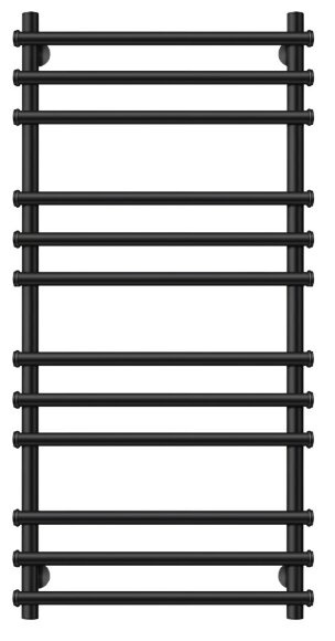 Полотенцесушитель электрический, черный матовый, Secado 120x40x60, Турин плюс - 4673739245699