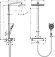 Hansgrohe душевая система с термостатом, Raindance E, матовый хром арт. 27286400