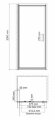 Душевая дверь Salm 27I27 200x80 WasserKRAFT цвет: хром