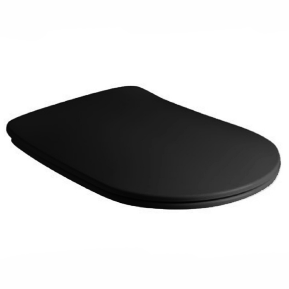 Сиденье ”Slim” для унитаза c микролифтом Kerasan Tribeca 519131 цвет: черный матовый