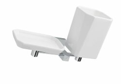 Настенные керамические мыльница + стакан Diva STIL HAUS, хром - белая керамика - DV14(08-BI) Настенные керамические мыльница + стакан Diva STIL HAUS, хром - белая керамика - DV14(08-BI)