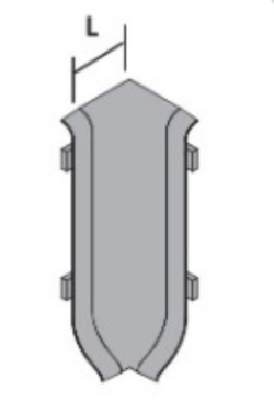 Угол внутренний 1405 Progress Profiles, цвет: нержавеющая сталь сатинированная, арт. RICTACS 40 Угол внутренний 1405 Progress Profiles, цвет: нержавеющая сталь сатинированная, арт. RICTACS 40