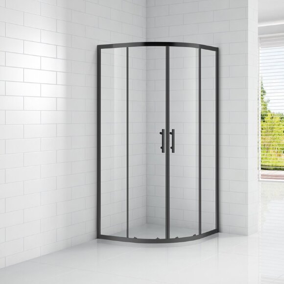 Душевой уголок ECO Черный Cezares - ECO-O-R-2-90-C-NERO
