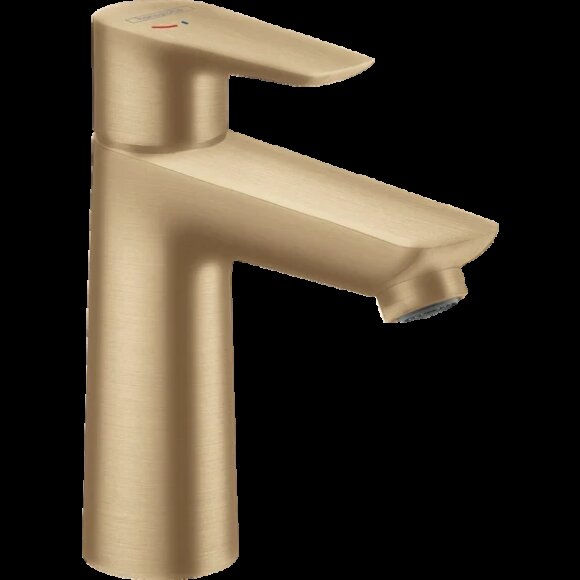Hansgrohe смеситель для раковины CoolStart без сливного гарнитура, Talis E, матовая бронза арт. 71714140