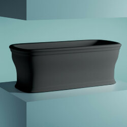 Ванна отдельностоящая, 180х85хh65см, ARTCERAM Neo - ACW003 17 nero matt, цвет: Черный