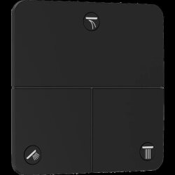 Hansgrohe переключатель потоков Q, ShowerSelect Comfort, матовый черный арт. 15587670 Hansgrohe переключатель потоков Q, ShowerSelect Comfort, матовый черный арт. 15587670