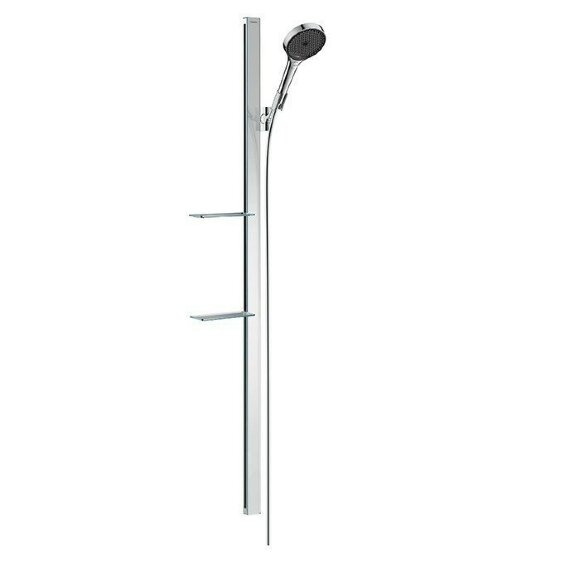 Hansgrohe душевой гарнитур со штангой 150 и мыльницей, Rainfinity, глянцевый хром арт. 27674000