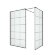 Душевое ограждение 140x120x200 New modus black New Trendy черный арт. EXK-5649