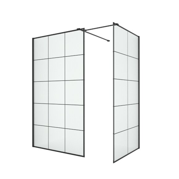 Душевое ограждение 140x120x200 New modus black New Trendy черный арт. EXK-5649
