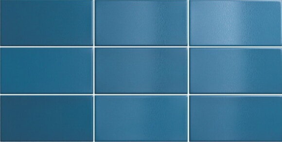 Керамическая плитка для стен EQUIPE CRACKLE 25035 Ocean Blue 7,5x15 см