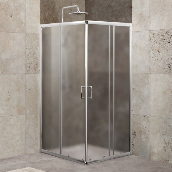 BelBagno Душевой уголок 85x190 глянцевый хром, UNIQUE, арт. UNIQUE-A-2-85/100-P-Cr