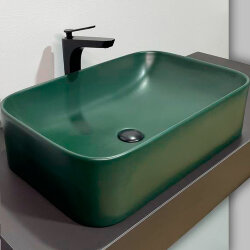 Раковина-чаша темно зеленая матовая Comforty - 00-00012535 Раковина-чаша темно зеленая матовая Comforty - 00-00012535