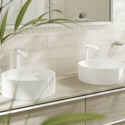 Hansgrohe раковина накладная 40x40 см, Xuniva S, глянцевый белый арт. 60164450