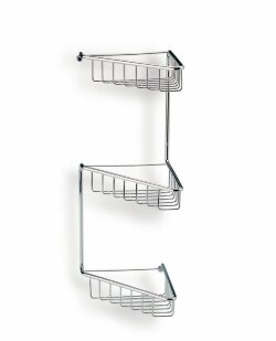 Решётка в ванную угловая 3-х уровневая, высота 54 см STIL HAUS, хром - 569(08)