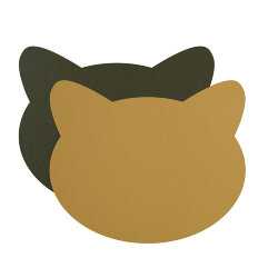 Плейсмат детский Cat ADJ Италия, 42x35 цвет: горчичный (оливковый) арт. 0100.40/55 Плейсмат детский Cat ADJ Италия, 42x35 цвет: горчичный (оливковый) арт. 0100.40/55