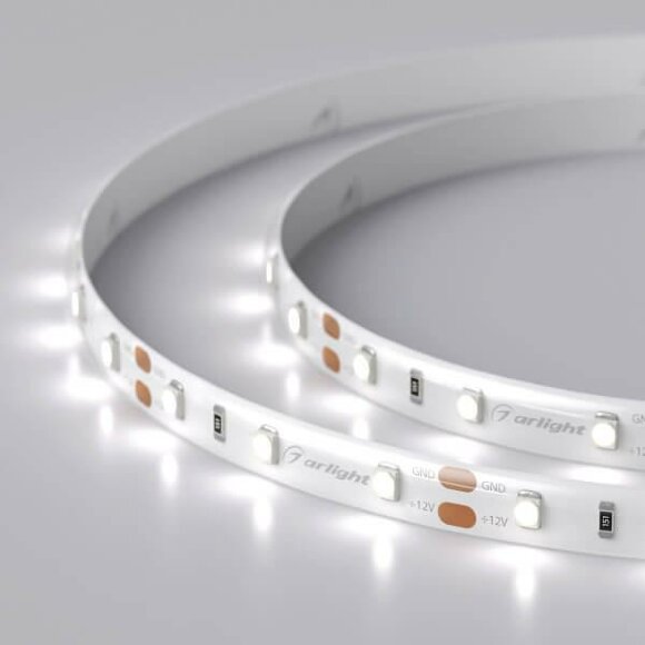 Светодиодная влагозащищенная лента 4,8W/m 60LED/m 2835SMD холодный белый 5M Arlight - 014627(2)