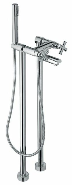 Двухвентильный напольный смеситель для ванны с набором для душа, Emmevi Spirit New, 3100128/CR цвет: хром Двухвентильный напольный смеситель для ванны с набором для душа, Emmevi Spirit New, 3100128/CR цвет: хром