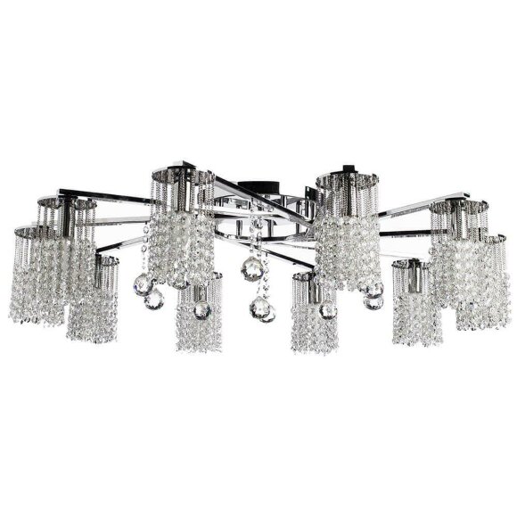 Потолочная люстра, вид лофт Cascata Arte Lamp цвет:  хром - A3028PL-10CC