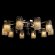 Потолочная люстра, вид лофт Cascata Arte Lamp цвет:  хром - A3028PL-10CC
