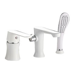 Смеситель на борт ванны белый, Haiba - HB80804