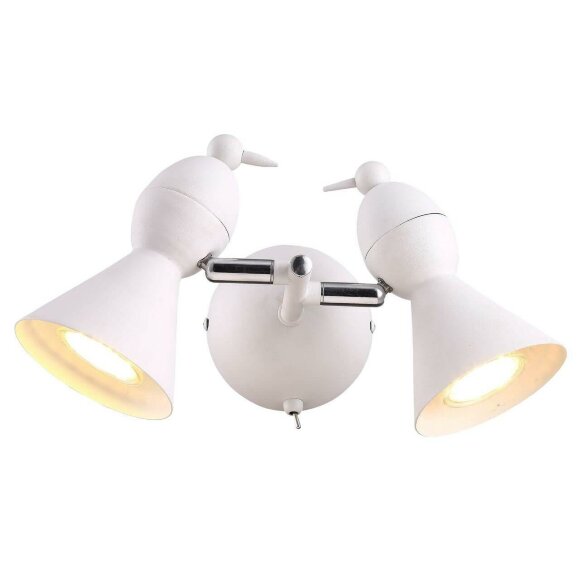 Спот, вид хай-тек Picchio White Arte Lamp цвет: белый - A9229AP-2WH Спот, вид хай-тек Picchio White Arte Lamp цвет: белый - A9229AP-2WH