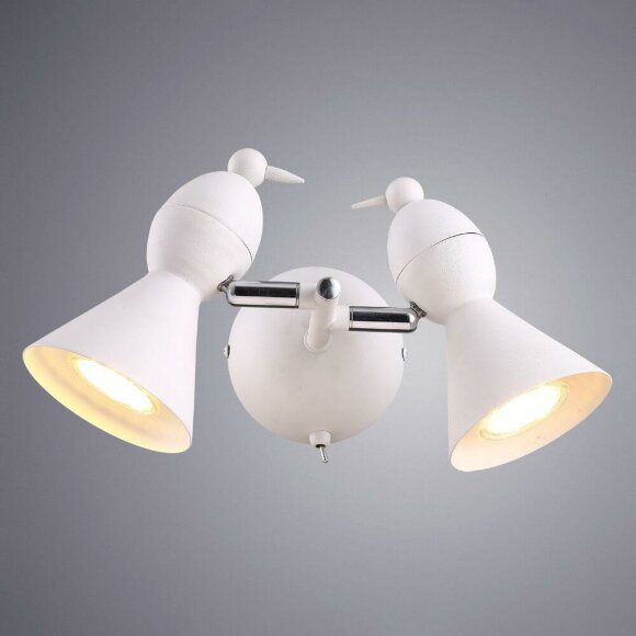 Спот, вид хай-тек Picchio White Arte Lamp цвет: белый - A9229AP-2WH Спот, вид хай-тек Picchio White Arte Lamp цвет: белый - A9229AP-2WH