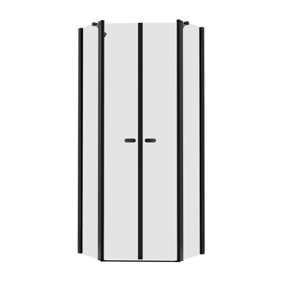 Душевое ограждение 80x80x195 New soleo black New Trendy черный арт. K-0616