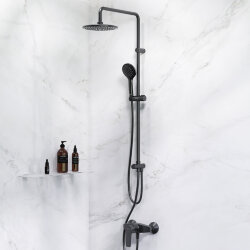 Душевая система Gem AM.PM цвет: чёрный, арт. F42890A24