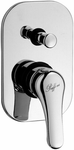 Paffoni Смеситель встраиваемый для душа на 2 выход с накладкой из латуни 120х190мм, девиатор-кнопка арт. NT015CR Paffoni Смеситель встраиваемый для душа на 2 выход с накладкой из латуни 120х190мм, девиатор-кнопка арт. NT015CR