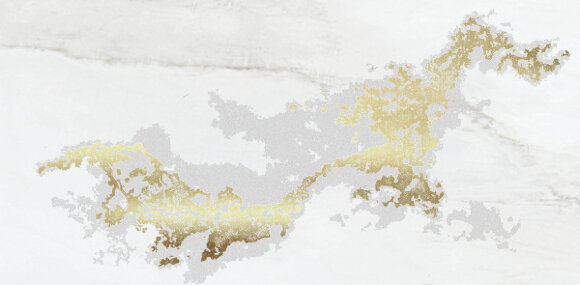 Decor Solitaire Gold White Lapp/Rett 30x60 (комп/2 шт) BRENNERO арт. УТ-00012319