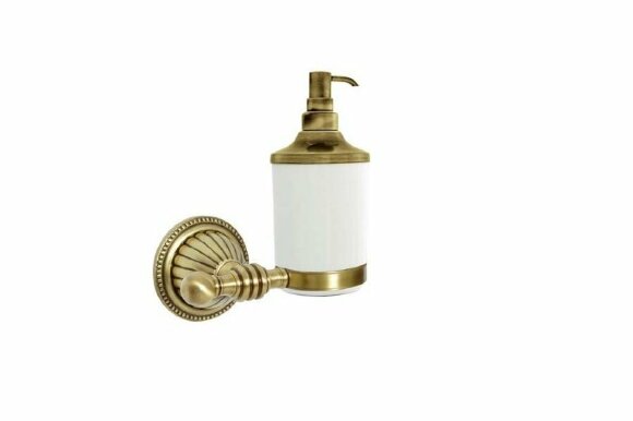 Дозатор для жидкого мыла Hermitage латунь,  керамика, бронза Boheme - 10337