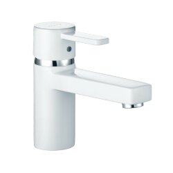 Однорычажный смеситель для раковины, белый глянцевый, ZENTA Kludi арт. 382519175