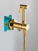 Гигиенический душ со смесителем ALMAes BENITO AL-859-08, цвет: золотой глянцевый