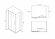 Душевой уголок Schwarzer Diamant 1300x1000мм, Черный, ABBER арт. AG30130BH-S100B
