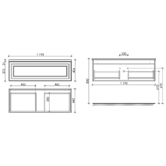 Тумба под раковину Sancos Very 120 подвесная Beige Soft, арт. VR120CE