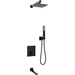 RGW Душевая система SP-371b с термостатом черная матовая латунь арт. 511408371-04 RGW Душевая система SP-371b с термостатом черная матовая латунь арт. 511408371-04