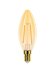 Лампа светодиодная филаментная E14 2W 2200K 22625 Декор Фотон цвет: золотой