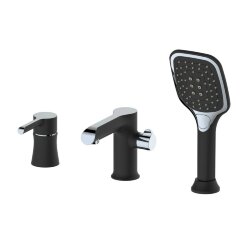 Смеситель на борт ванны черный, Haiba - HB80805-7