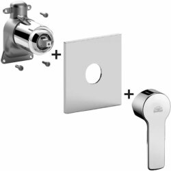 Paffoni Внешний комплект для встраиваемого смесителя для душа (1 выпуск) с накладкой из ABS пластика 154x192 мм арт. REDBOX010CR Paffoni Внешний комплект для встраиваемого смесителя для душа (1 выпуск) с накладкой из ABS пластика 154x192 мм арт. REDBOX010CR