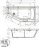 Акриловая ванна GETA 170x90 L RIHO арт. BA89 (BA8900500000000)