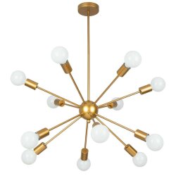 Подвесная люстра, вид хай-тек Alastor Arte Lamp цвет:  медь - A6702PL-12PB