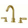 Смеситель для раковины на 3 отверстия с поворотным изливом и заглушкой 1”1/4 BOSSINI Liberty арт. Z001302.021 цвет: золото